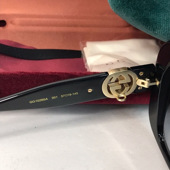 New - ?Original Gucci Grey Square Ladies Sunglasses GG1029SA 007 57. main image 4